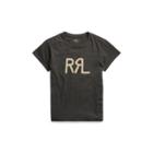 Ralph Lauren Rrl Cotton T-shirt Faded Black Canvas