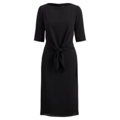 Ralph Lauren Adriella Silk Dress Black