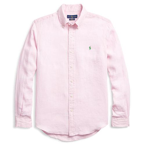 Polo Ralph Lauren Slim Fit Ocean-wash Shirt Carmel Pink