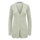 Ralph Lauren Merino-silk V-neck Cardigan Vintage Celadon