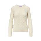 Ralph Lauren Cable-knit Cashmere Sweater Lux Cream