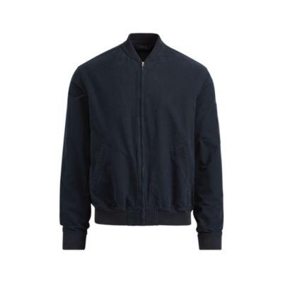 Ralph Lauren Cotton Oxford Bomber Polo Black