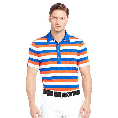 Ralph Lauren Rlx Golf Active-fit Performance Polo Elite Orange Multi