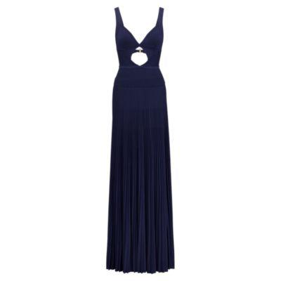 Ralph Lauren Camisole Cutout Evening Dress Dark Navy
