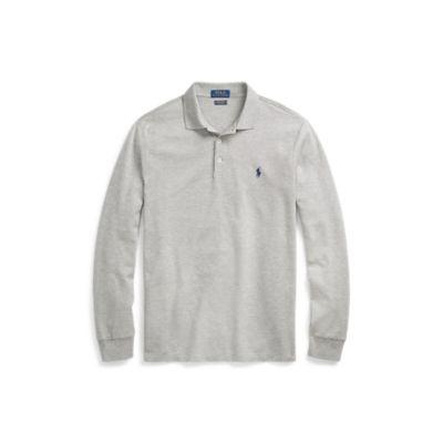 Ralph Lauren Custom Slim Long-sleeve Polo Andover Heather