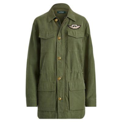 Ralph Lauren Canvas Utility Jacket Admiral Green