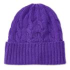 Polo Ralph Lauren Cable-knit Cashmere Hat Montauk Purple