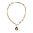 Ralph Lauren Gold Toggle Necklace Gold/tort