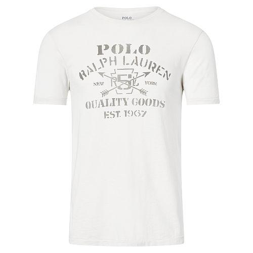 Polo Ralph Lauren Cotton Jersey Graphic T-shirt Antique Cream