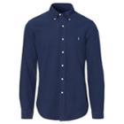 Polo Ralph Lauren Slim Garment-dyed Cotton Shirt Basic Royal