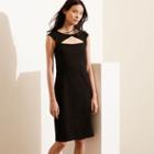 Ralph Lauren Lauren Ponte Cutout Dress Black