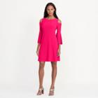 Ralph Lauren Lauren Cutout-shoulder Jersey Dress Pink
