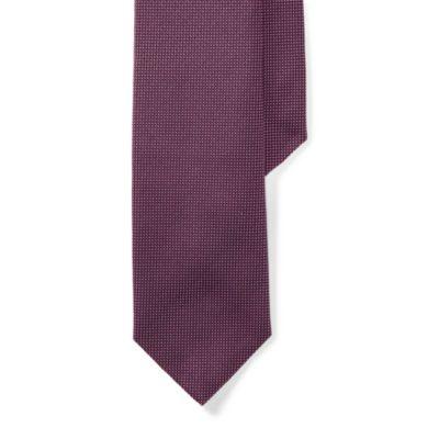 Ralph Lauren Pin Dot Silk Narrow Tie Purple