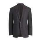 Ralph Lauren Glen Plaid Twill Sport Coat Charcoal And Black W/ Pur