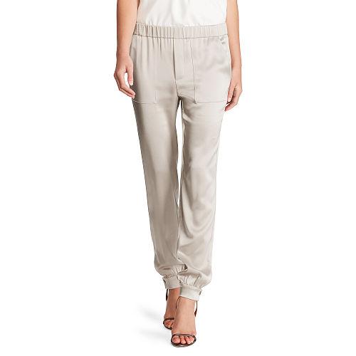 Polo Ralph Lauren Satin Jogger Silver Taupe