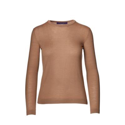 Ralph Lauren Cashmere Crewneck Sweater Camel