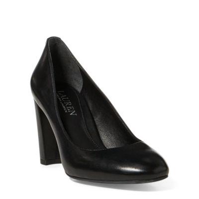 Ralph Lauren Maddie Leather Pump Black