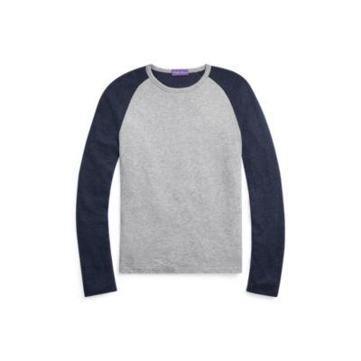 Ralph Lauren Long-sleeve Crewneck T-shirt Navy/heather