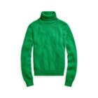 Ralph Lauren Cotton Turtleneck Sweater Tropical Green