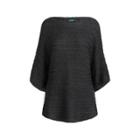 Ralph Lauren Metallic Short-sleeve Sweater Pewter Mp