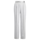 Ralph Lauren Sibyl Charmeuse Pant Silver