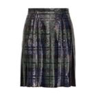 Ralph Lauren Abby Sequined Silk Skirt Black