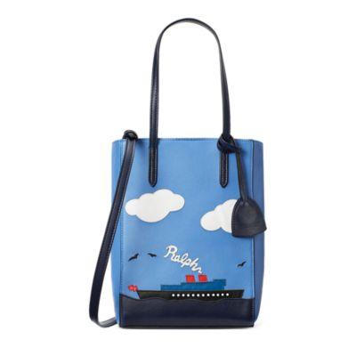 Ralph Lauren Steamboat Mini Modern Tote Bag Blue Multi