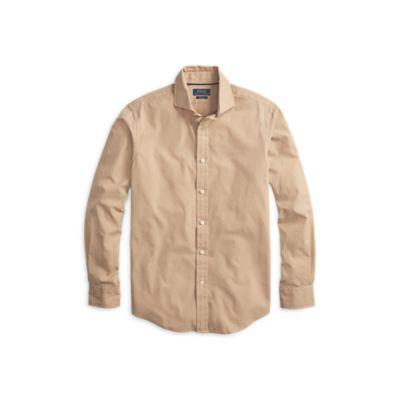 Ralph Lauren Classic Fit Poplin Shirt Classic Camel