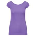 Ralph Lauren Lauren Cotton Off-the-shoulder Tee Deep Lilac