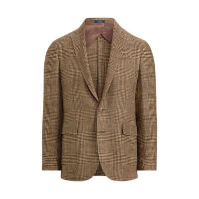 Ralph Lauren Morgan Glen Plaid Sport Coat Brown And Tan