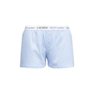 Ralph Lauren Cotton Sleep Short Blue White Stripe