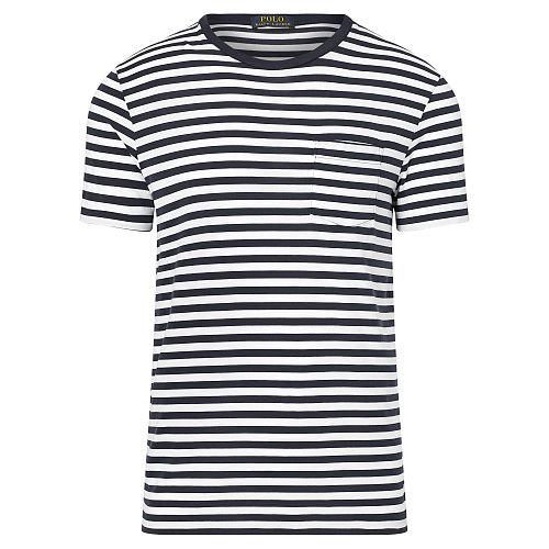 Polo Ralph Lauren Custom-fit Pima Cotton T-shirt Cruise Navy/white