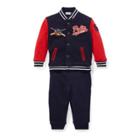 Ralph Lauren Baseball Jacket & Pant Set French Navy 3m
