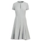Ralph Lauren Keyhole Fit-and-flare Dress Sterling Grey Heather
