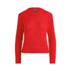 Ralph Lauren Cropped Cotton Sweater New Red