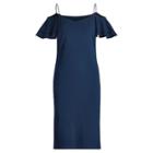 Ralph Lauren Lauren Ponte Cutout-shoulder Dress True Indigo