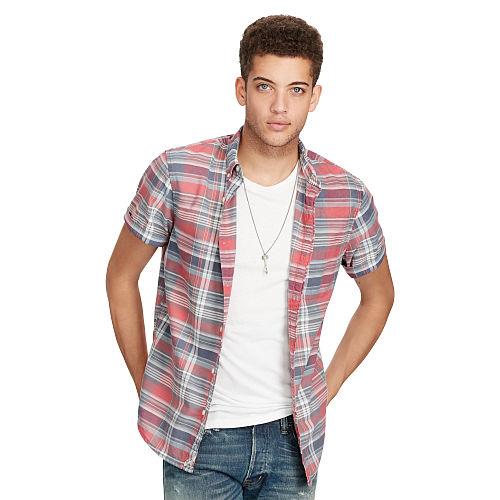 Ralph Lauren Denim & Supply Plaid Cotton Oxford Shirt Daxon Plaid