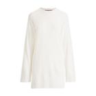 Ralph Lauren Wool-silk Tunic Sweater Chalk
