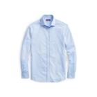 Ralph Lauren French Cuff Cotton Dress Shirt Light Blue And White
