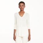 Ralph Lauren Lauren Silk-blend V-neck Sweater Antique Ivory