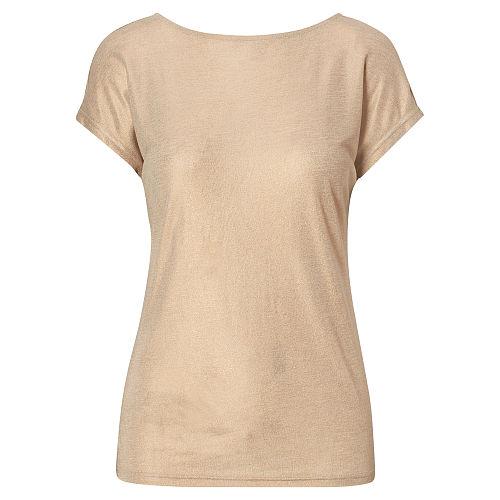 Ralph Lauren Lauren Metallic Jersey Tee Bronze