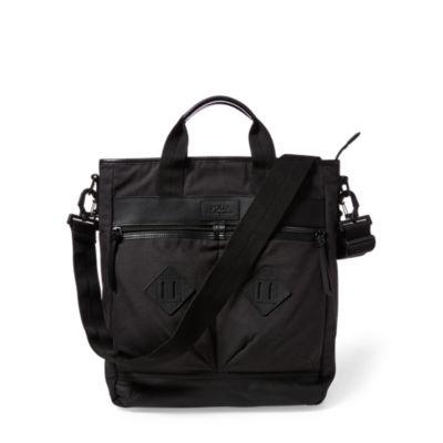 Ralph Lauren Cotton Backpack Tote Black