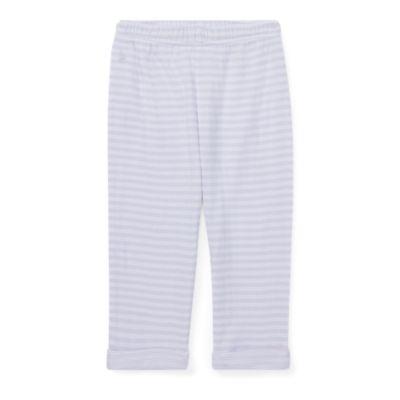 Ralph Lauren Striped Jacquard Knit Pant Violet/white 24m