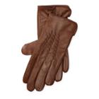 Ralph Lauren Lauren Whipstitched Leather Gloves Vintage Vachetta/coffee