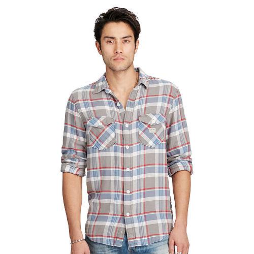 Ralph Lauren Denim & Supply Plaid Cotton Twill Workshirt Tennison Plaid