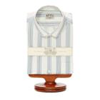 Ralph Lauren Rrl Max Striped Cotton Dress Shirt Rl 865 White Green Purple