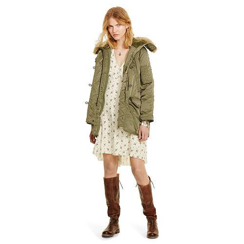 Ralph Lauren Denim & Supply Down Snorkel Jacket Green