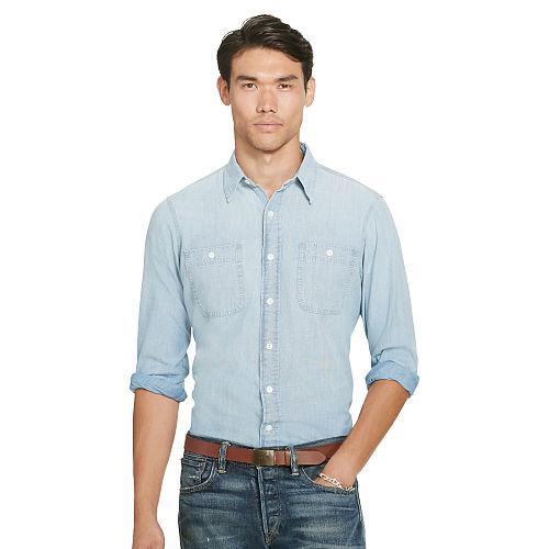 Polo Ralph Lauren Indigo-dyed Chambray Workshirt Indigo