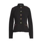 Ralph Lauren Stretch Denim Officer's Jacket Obsidian Black