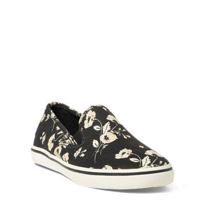 Ralph Lauren Janis Floral Slip-on Sneaker Pink/vanilla